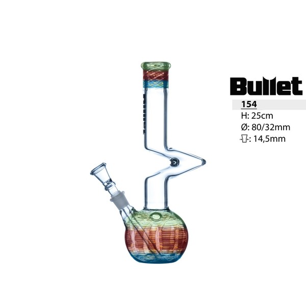 BONG ΓΥΑΛΙΝΟ BULLET ΣΧΗΜΑ V 154