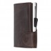 ΔΕΡΜΑΤΙΝΟ ΠΟΡΤΟΦΟΛΙ - ΚΑΡΤΟΘΗΚΗ C-SECURE DARK BROWN VINTAGE