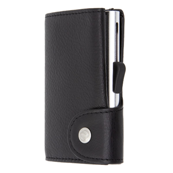 ΔΕΡΜΑΤΙΝΟ ΠΟΡΤΟΦΟΛΙ - ΚΑΡΤΟΘΗΚΗ C-SECURE BLACK NERO 