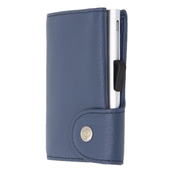 ΔΕΡΜΑΤΙΝΟ ΠΟΡΤΟΦΟΛΙ - ΚΑΡΤΟΘΗΚΗ C-SECURE BLUE  MARINO