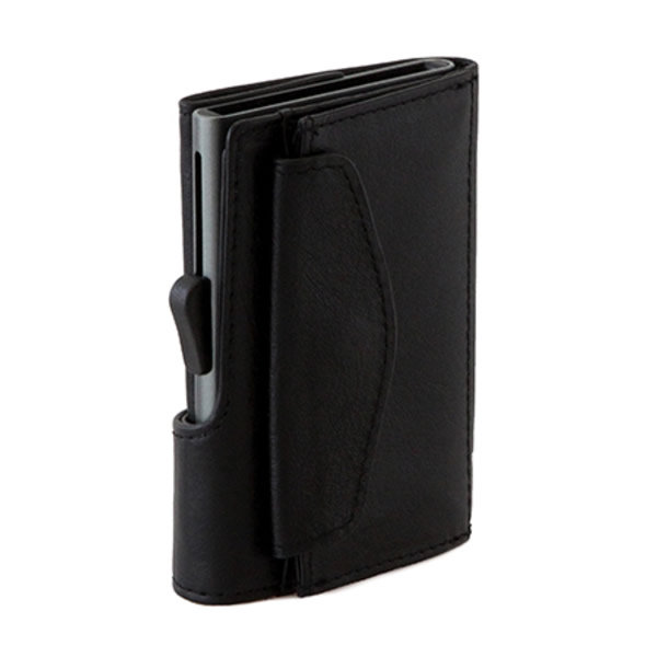 ΠΟΡΤΟΦΟΛΙ -  ΚΑΡΤΟΘΗΚΗ ΜΕ  ΤΣΕΠΗ ΓΙΑ ΚΕΡΜΑΤΑ BLACK NERO ΓΚΡΙ