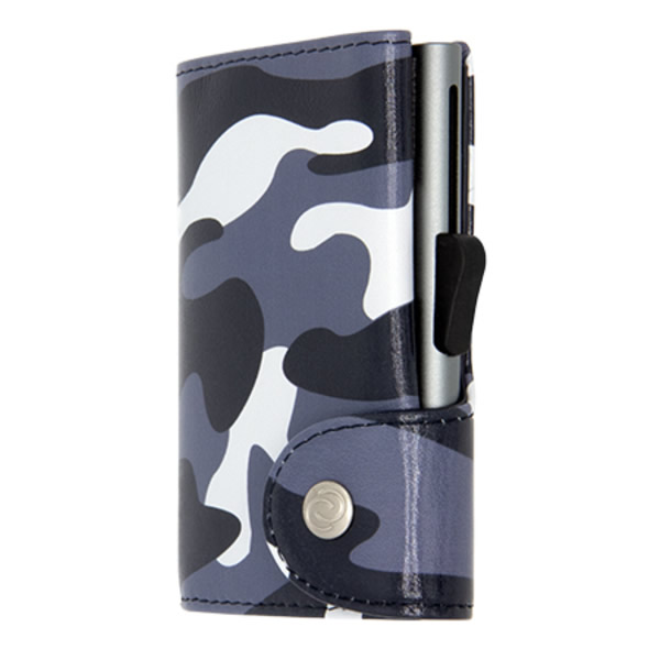 ΠΟΡΤΟΦΟΛΙ- ΚΑΡΤΟΘΗΚΗ C-SECURE CAMOUFLAGE ΜΑΥΡΗ 