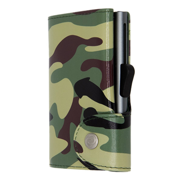 ΠΟΡΤΟΦΟΛΙ - ΚΑΡΤΟΘΗΚΗ C-SECURE CAMOUFLAGE ΠΡΑΣΙΝΗ 