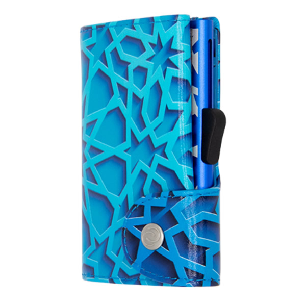 ΠΟΡΤΟΦΟΛΙ ΜΕ ΤΥΠΩΣΗ - ΚΑΡΤΟΘΗΚΗ ΜΕ ΧΑΡΑΞΗ TRIBE ΜΠΛΕ