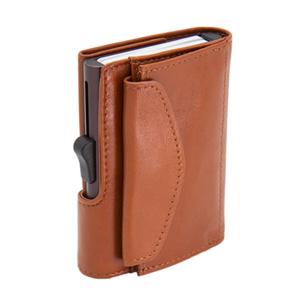 ΠΟΡΤΟΦΟΛΙ -  ΚΑΡΤΟΘΗΚΗ ΜΕ  ΤΣΕΠΗ ΓΙΑ ΚΕΡΜΑΤΑ XL CHESTNUT