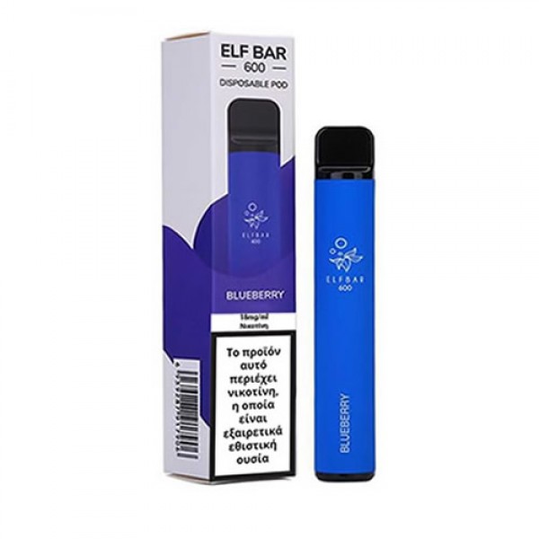 ELF BAR 600 18MG 2ML BLUEBERRY