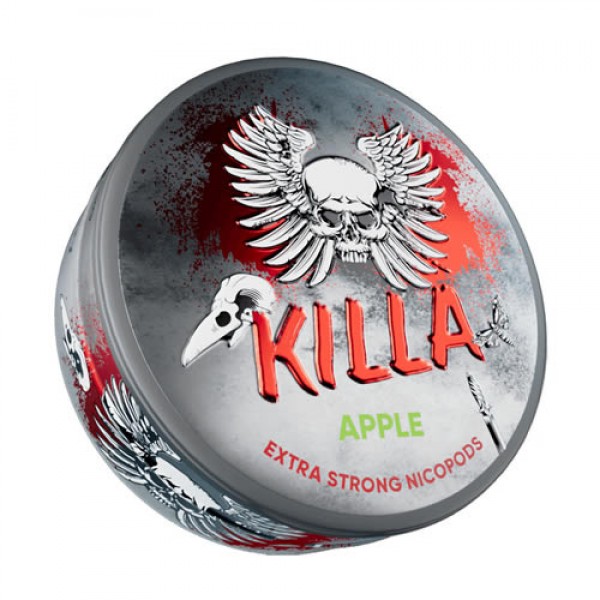 KILLA NICOTINE POUCHES APPLE EXTRA STRONG (NO TOBACCO) 