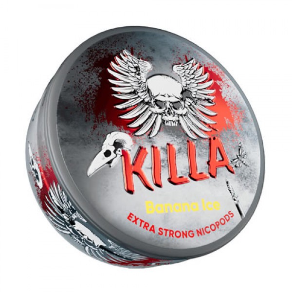 KILLA NICOTINE POUCHES BANANA ICE EXTRA STRONG (NO TOBACCO) 