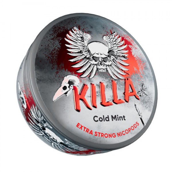 KILLA NICOTINE POUCHES COLD MINT EXTRA STRONG (NO TOBACCO) 