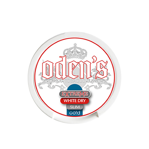ODENS COLD NICOTINE POUCHES WHITE DRY SLIM