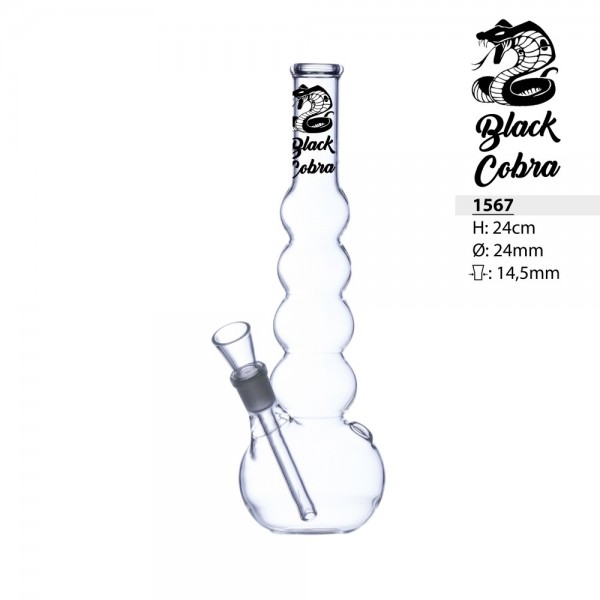 BONG ΓΥΑΛΙΝΟ BLACK KOBRA 1567