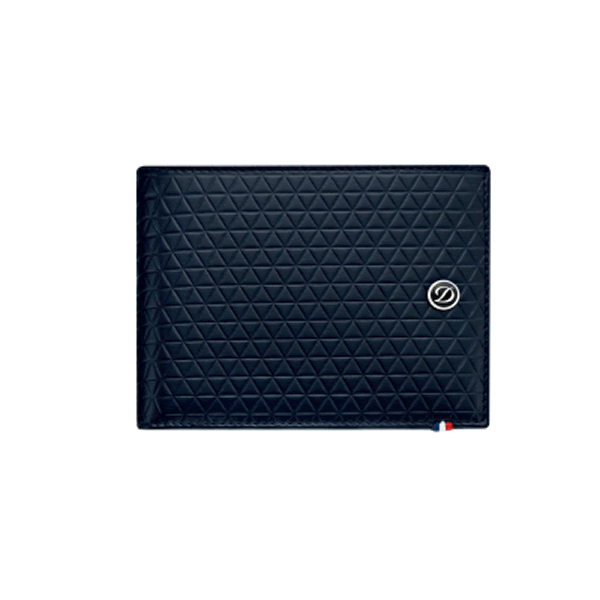 ΠΟΡΤΟΦΟΛΙ S.T. DUPONT ΜΕ 6 ΘΕΣΕΙΣ ΓΙΑ ΚΑΡΤΕΣ FIRE HEAD ΣΚΟΥΡΟ ΜΠΛΕ