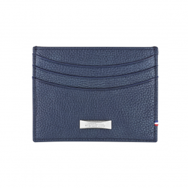 ΘΗΚΗ ΓΙΑ ΚΑΡΤΕΣ S.T. DUPONT LINE D GRAINED ΜΠΛΕ