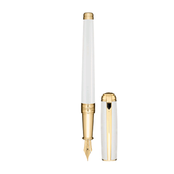 ΠΕΝΑ S.T. DUPONT LINE D ΛΕΥΚΟ ΤΗΣ ΠΕΡΛΑΣ - ΚΙΤΡΙΝΟ ΧΡΥΣΟ