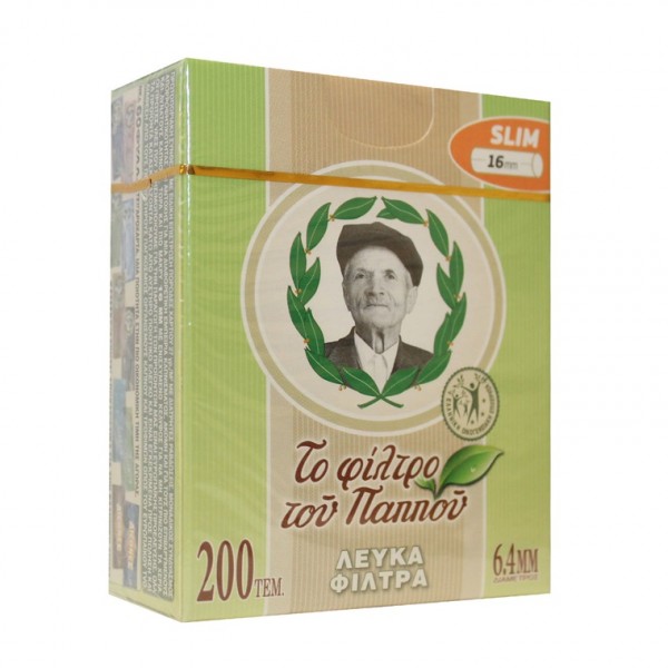 ΦΙΛΤΡΑ ΠΑΠΠΟΥ 6.4ΜΜ 200ΤΕΜ ΜΑΚΡΙΑ 16ΜΜ