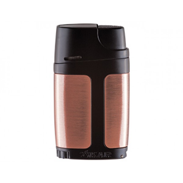 ΑΝΑΠΤΗΡΑΣ XIKAR ELX ΔΙΠΛΟ  JET W/9MM PUNCH – ΜΠΡΟΝΖΕ W/ ΜΑΥΡΟ TRIM