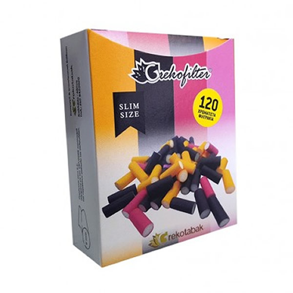 ΦΙΛΤΡΑΚΙΑ GREKOFILTER 6MM 120ΤΕΜ