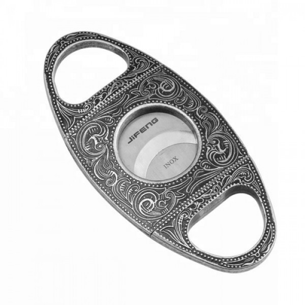 METAL CIGAR CUTTER SILVER 65 RING JIFENG