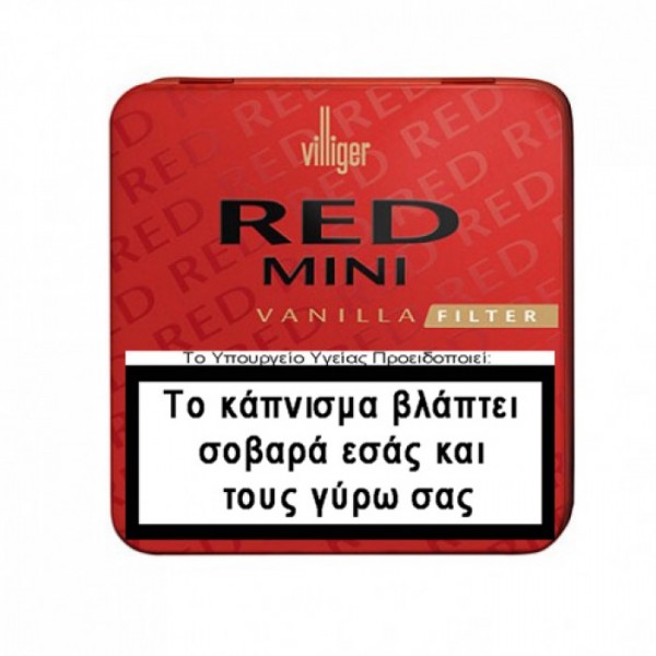 VILLIGER RED VANILLA MINI FILTER 20's