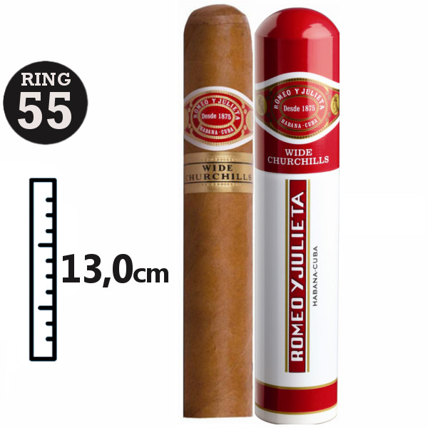 ROMEO Y JULIETA WIDE CHURCHILLS TUBOS