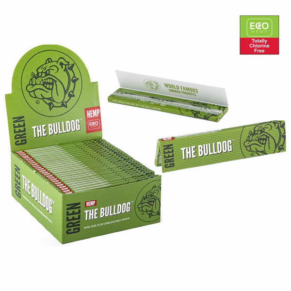 THE BULLDOG ΧΑΡΤΑΚΙΑ ΠΡΑΣΙΝΑ ECO HEMP