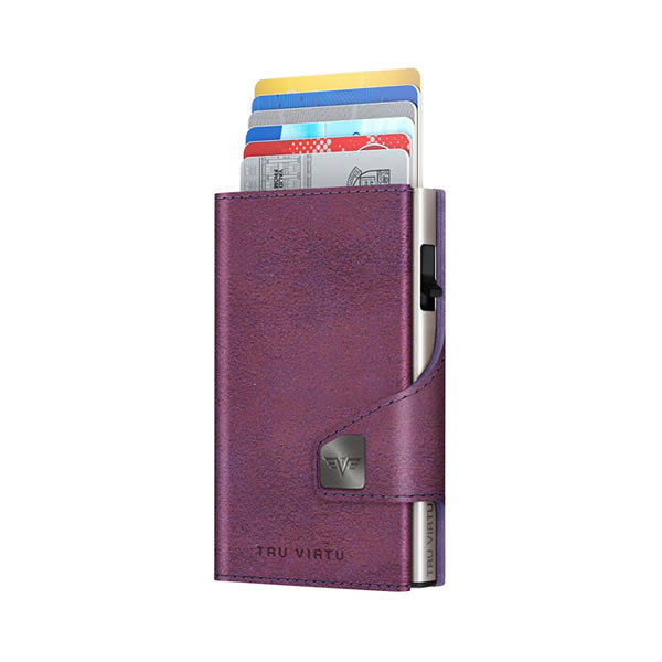 ΠΟΡΤΟΦΟΛΙ TRU VIRTU CLICK & SLIDE GLITTER BLACKBERRY