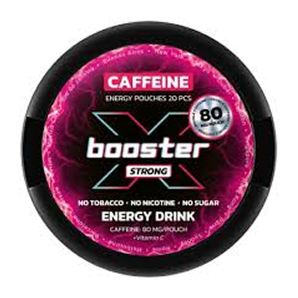 X-BOOSTER ENERGY DRINK STRONG CAFFEINE POUNCHES 80mg
