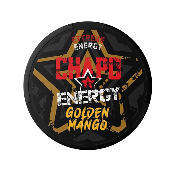 CHAPO GOLDEN MANGO ENERGY CAFFEINE POUCHES 75mg