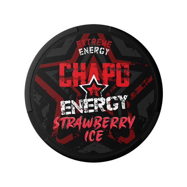CHAPO STRAWBERRY ICE ENERGY CAFFEINE POUCHES 75mg