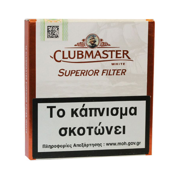 CLUBMASTER CIGARILLOS SUPERIOR FILTER WHITE 10's