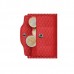 ΠΟΡΤΟΦΟΛΙ TRU VIRTU CLICK & SLIDE COIN POCKET RHOMBUS CORAL/RED