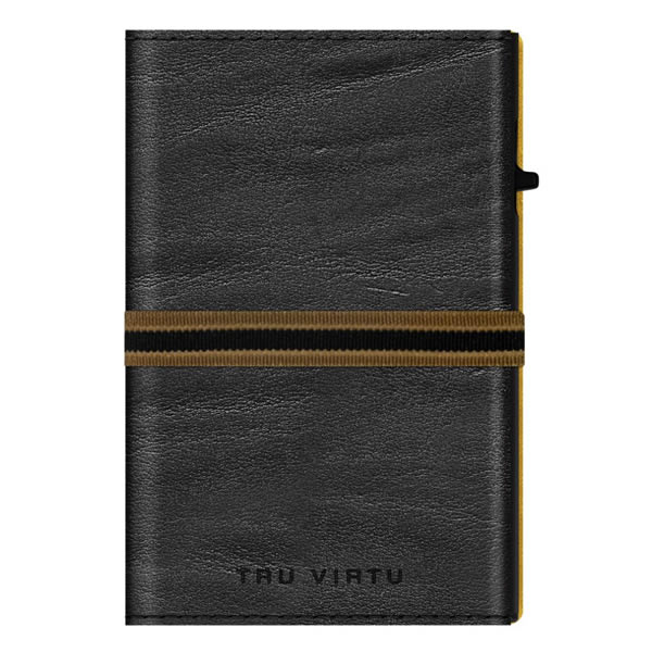 ΠΟΡΤΟΦΟΛΙ TRU VIRTU CLICK & SLIDE CROSS STRAP CARAMBA BLACK EARTH