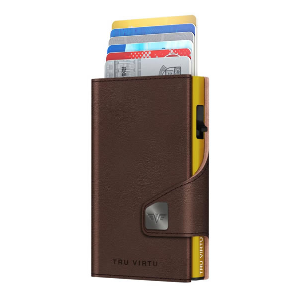 ΠΟΡΤΟΦΟΛΙ TRU VIRTU CLICK & SLIDE FLORENCE CHOCOLATE