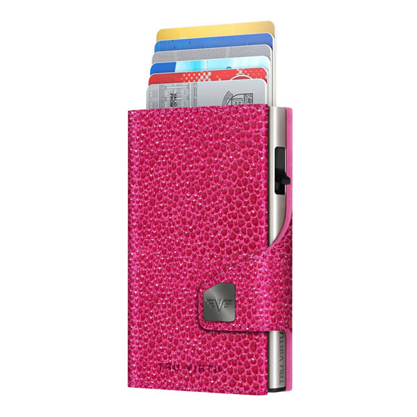 ΠΟΡΤΟΦΟΛΙ TRU VIRTU CLICK & SLIDE STING RAY FUCHSIA/SILVER