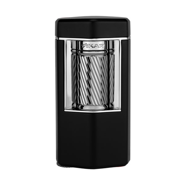 ΑΝΑΠΤΗΡΑΣ XIKAR MERIDIAN TRIPLE SOFT FLAME ΜΑΥΡΟΣ ΜΕ ΜΕΤΑΛΛΙΚΟ