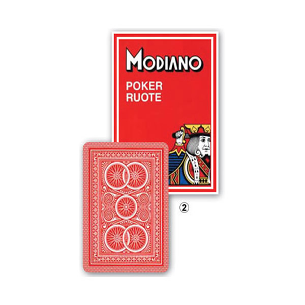 ΤΡΑΠΟΥΛΑ MODIANO POKER RUOTE 99'' SINGLE DECK ΚΟΚΚΙΝΗ