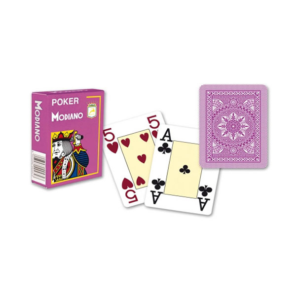 ΤΡΑΠΟΥΛΑ MODIANO TEXAS POKER SINGLE DECK ΜΩΒ