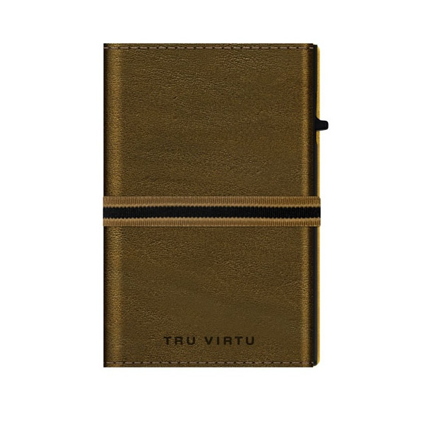 ΠΟΡΤΟΦΟΛΙ TRU VIRTU CLICK & SLIDE CROSS STRAP CARAMBA MOSSGREEN EARTH