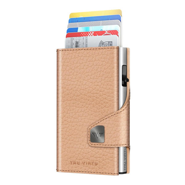 ΠΟΡΤΟΦΟΛΙ TRU VIRTU CLICK & SLIDE PEBBLE NUDE/ SILVER