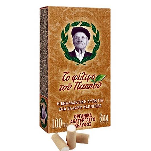 ΦΙΛΤΡΑ ΠΑΠΠΟΥ ΚΑΦΕ ΑΚΑΤΕΡΓΑΣΤΑ 6ΜΜ 100 ΤΕΜ