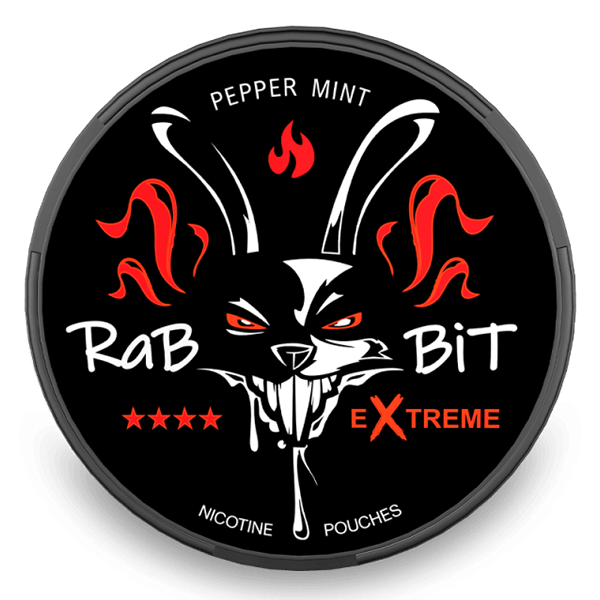 RABBIT EXTREME PEPPERMINT NICOTINE POUCHES 16,9mg RABBIT EXTREME PEPPERMINT NICOTINE POUCHES 16,9mg