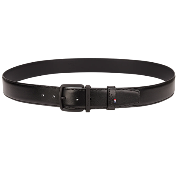 S.T. DUPONT LINE D BELT PALLADIUM BLACK MAT 35MM