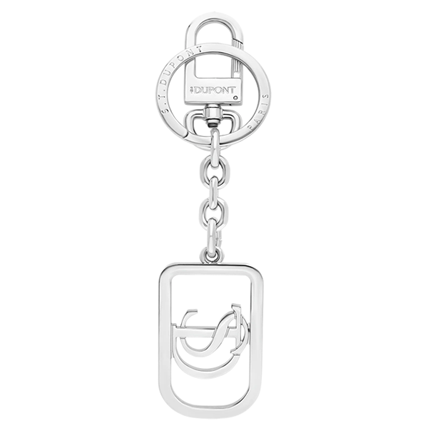 S.T. DUPONT ΜΕΤΑΛΛΙΚΟ ΜΠΡΕΛΟΚ ΚΛΕΙΔΙΩΝ ΛΟΓΟΤΥΠΟ ΑΣΗΜΙ