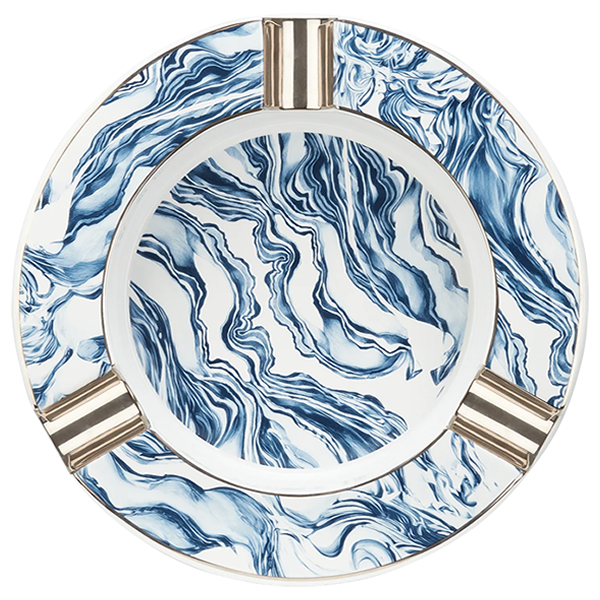 S.T. DUPONT X LARGE ΤΑΣΑΚΙ ΜΕ ΜΠΛΕ ΚΥΜΑΤΙΣΜΟΥΣ