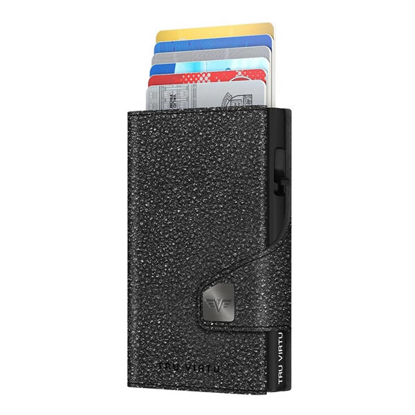 ΠΟΡΤΟΦΟΛΙ TRU VIRTU CLICK & SLIDE STING RAY BLACK