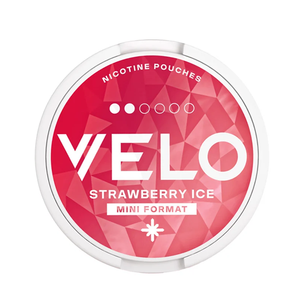VELO STRAWBERRY ICE MINI NICOTINE POUCHES 6mg