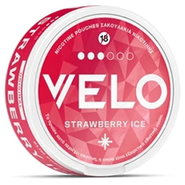 VELO STRAWBERRY ICE NICOTINE POUCHES 14mg