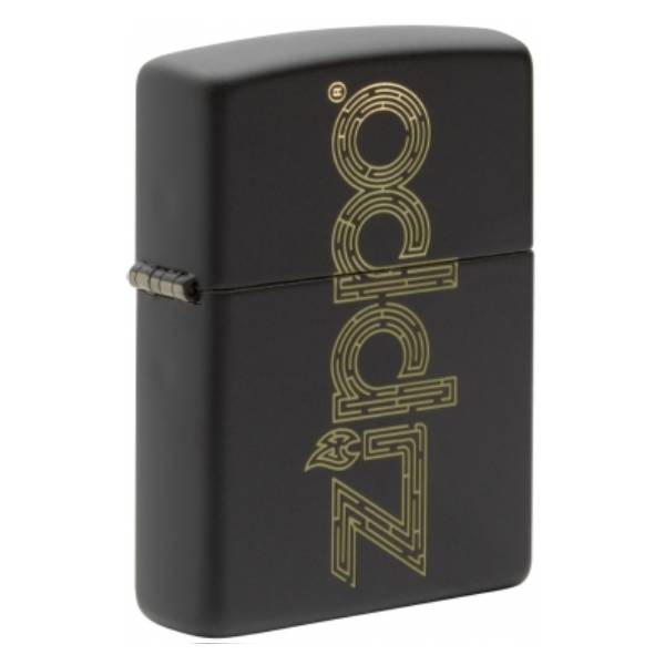ΑΝΑΠΤΗΡΑΣ ZIPPO BLACK MATTE ZIPPO LOGO