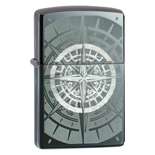 ΑΝΑΠΤΗΡΑΣ ZIPPO BLACK ICE® ENGRAVED COMPASS