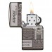 ΑΝΑΠΤΗΡΑΣ ZIPPO BLACK ICE® NEWSPRINT DESIGN